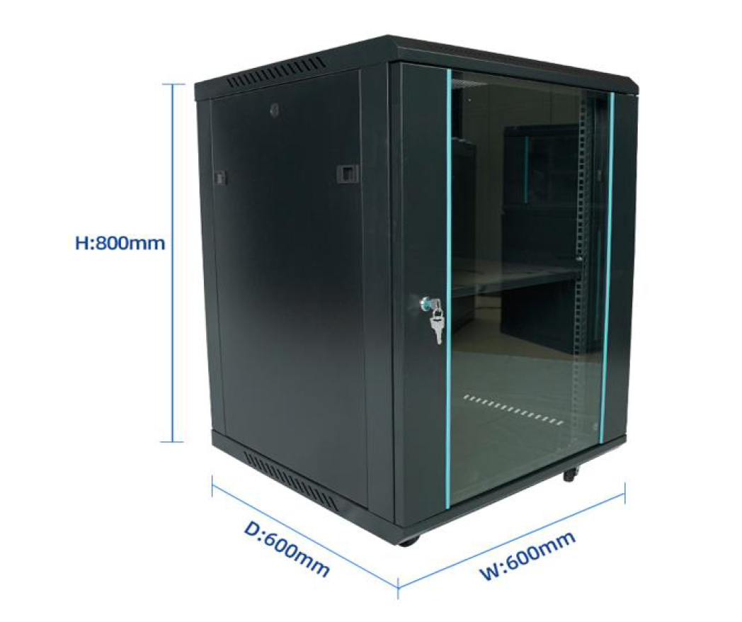 Gabinete Rack De Pared y Suelo Armario De Redes Servidores 15U - Imagen 4