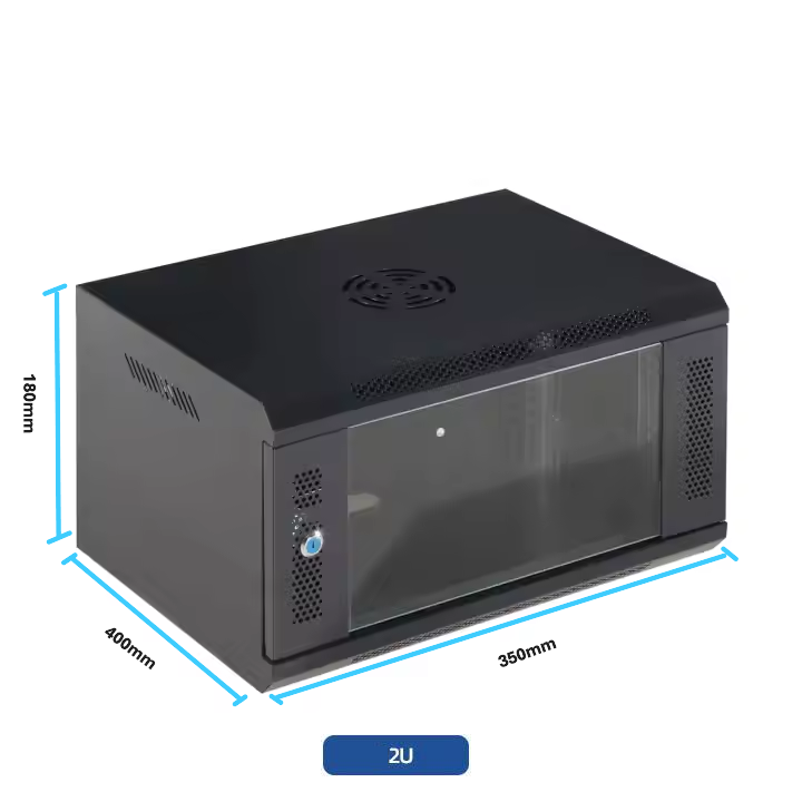 Gabinete Rack De Pared Armario De Redes Servidores 2U - Imagen 3